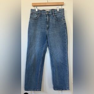 Abercrombie & Fitch the ankle straight ultra high rise jean